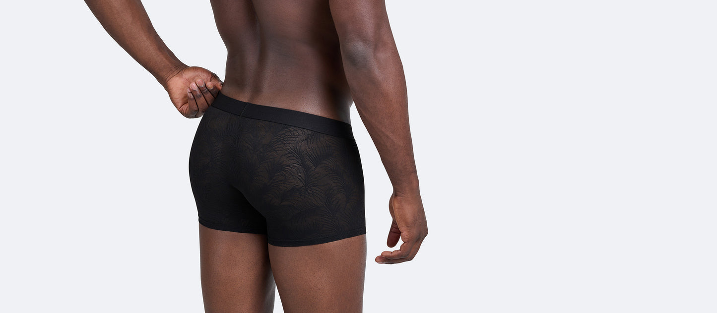 All Over Lace Trunk | Black