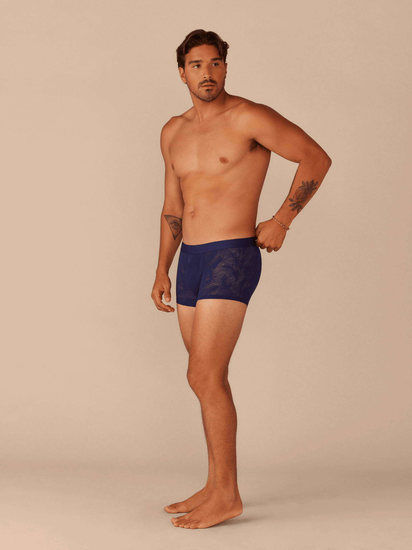 All Over Lace Trunk | Midnight Navy