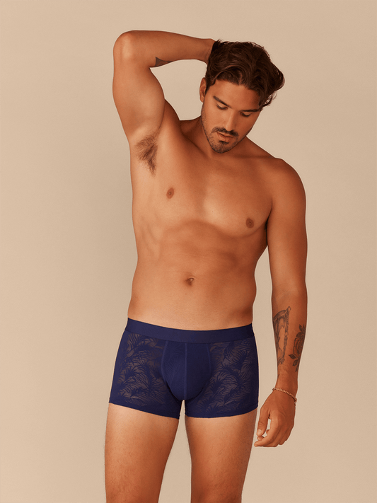 All Over Lace Trunk | Midnight Navy