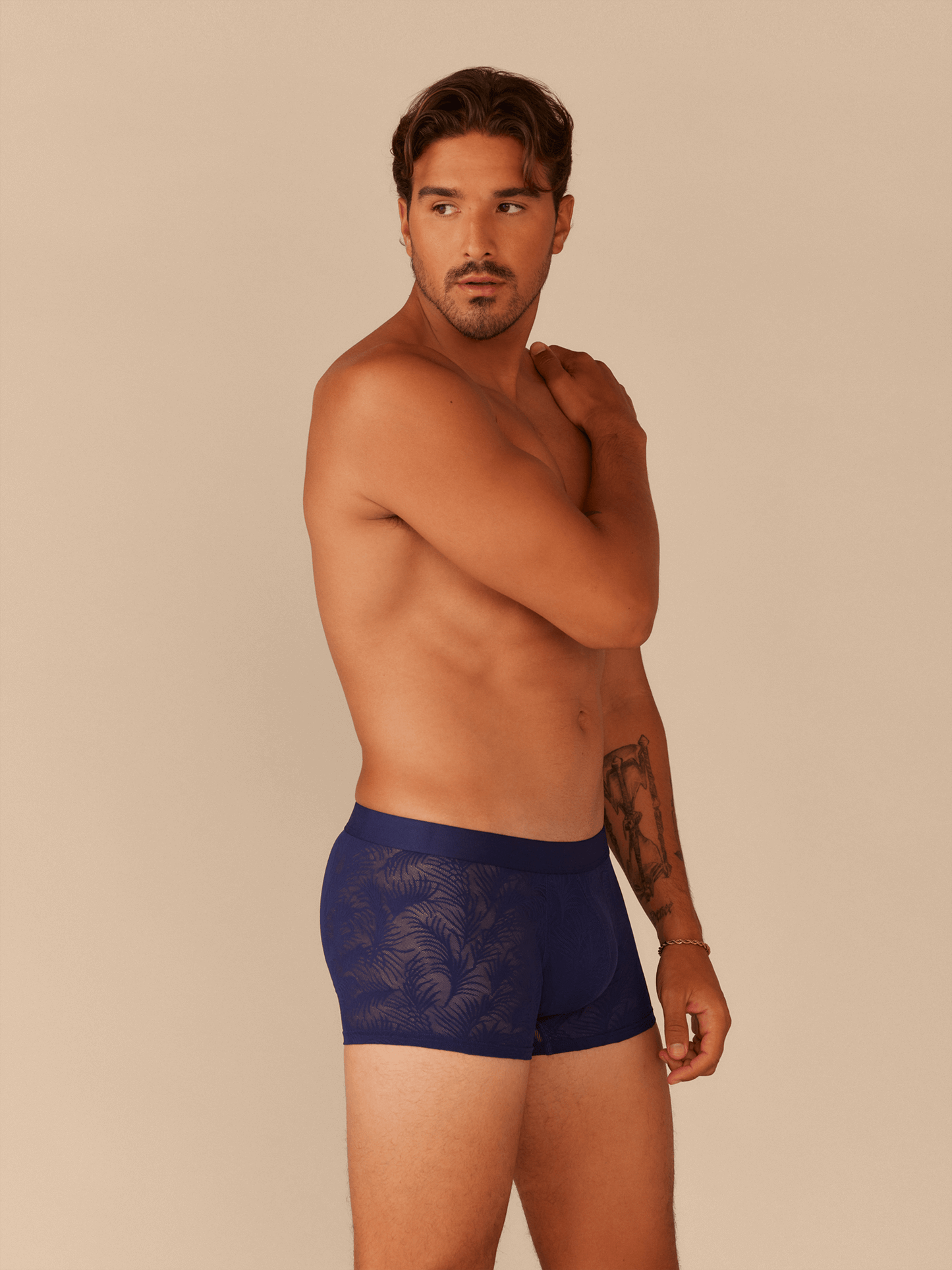 All Over Lace Trunk | Midnight Navy