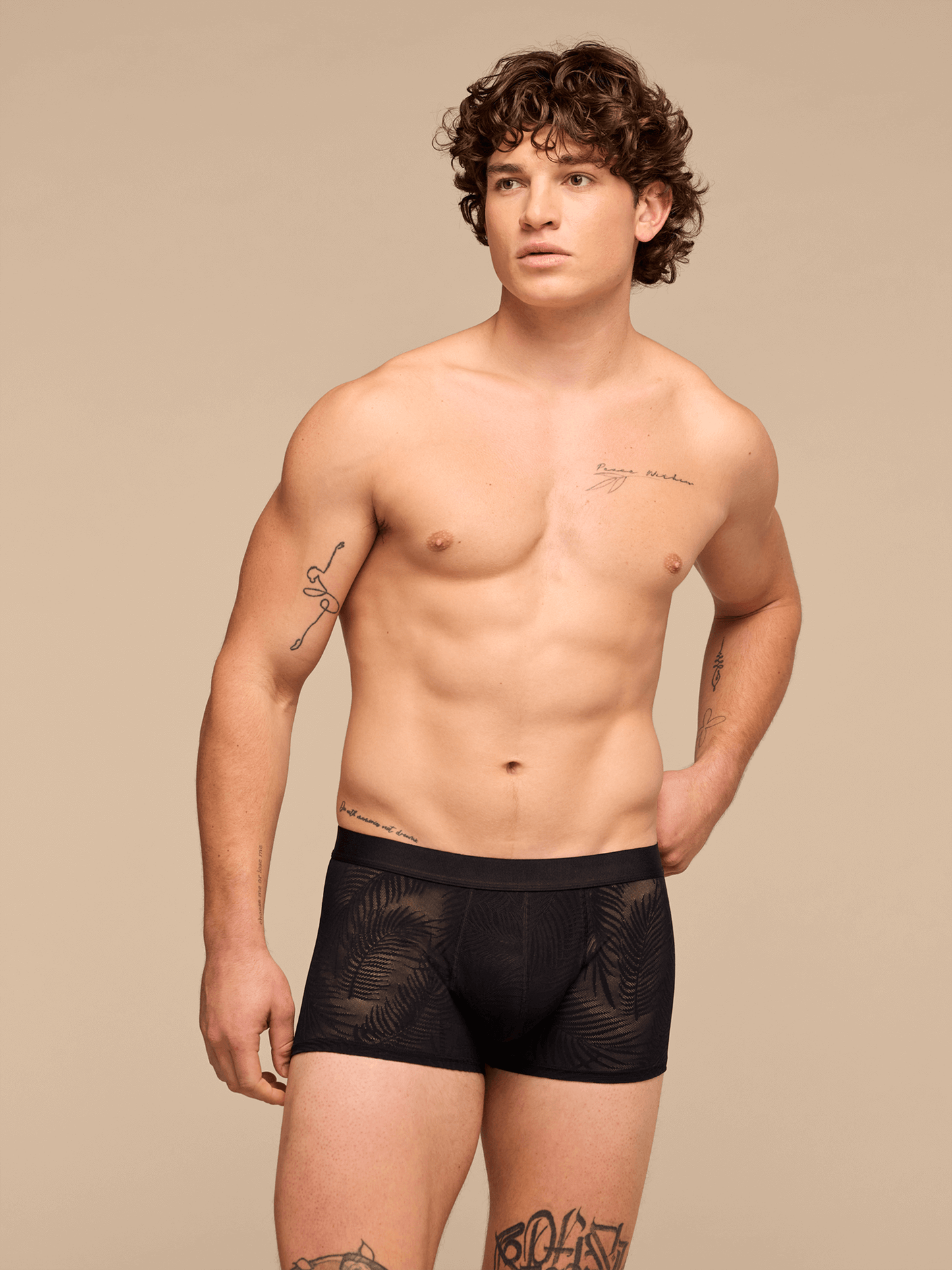 All Over Lace Trunk | Black Feather