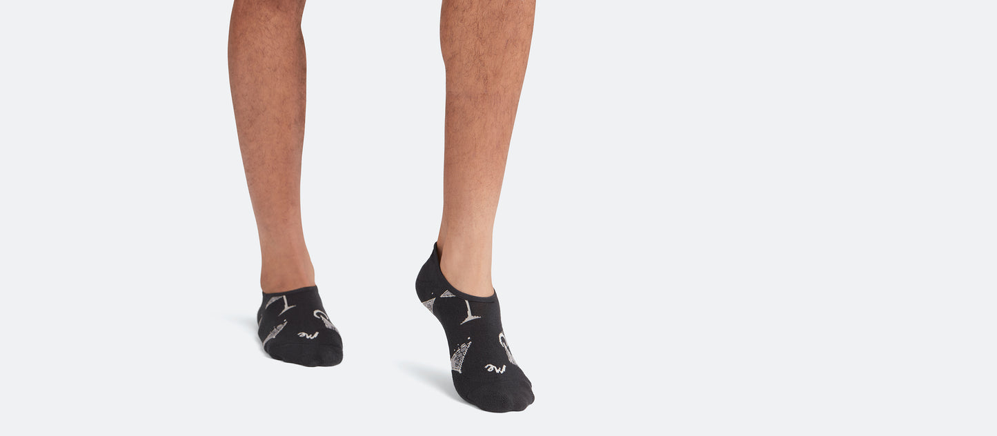 Heritage No Show Sock | Cosmic Cocktails