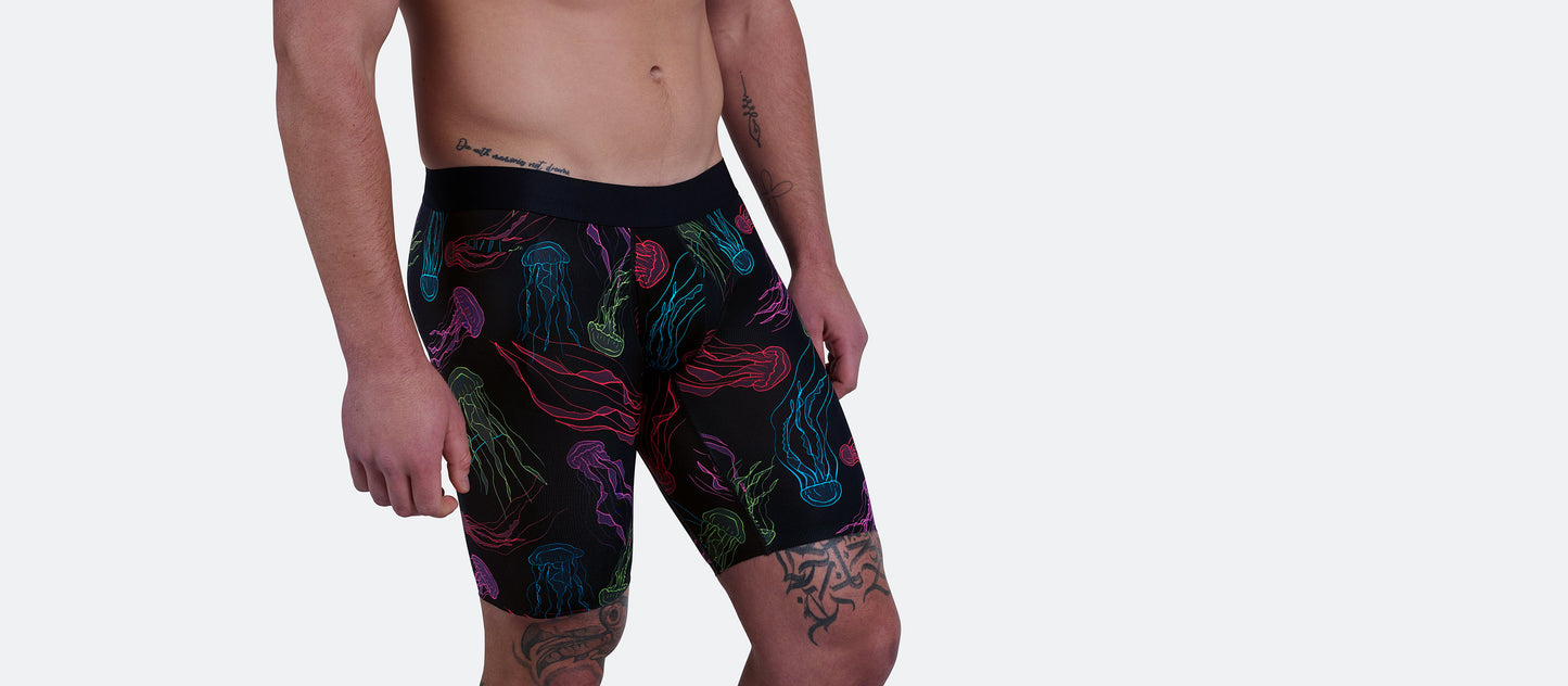 MoveMe Long Boxer Brief w/ Fly | Neon Jellies