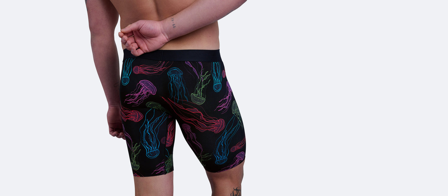 MoveMe Long Boxer Brief w/ Fly | Neon Jellies