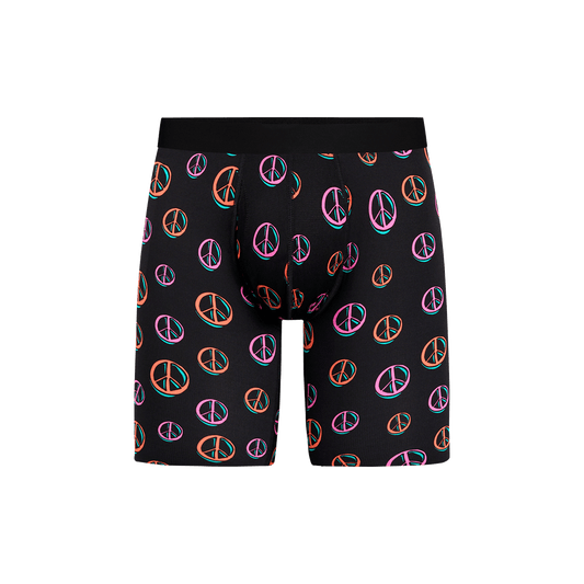 MoveMe Long Boxer Brief w/ Fly | Peace