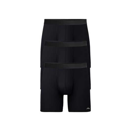 Breathe Boxer Brief w/ Fly 3-Pack | Black Pack
