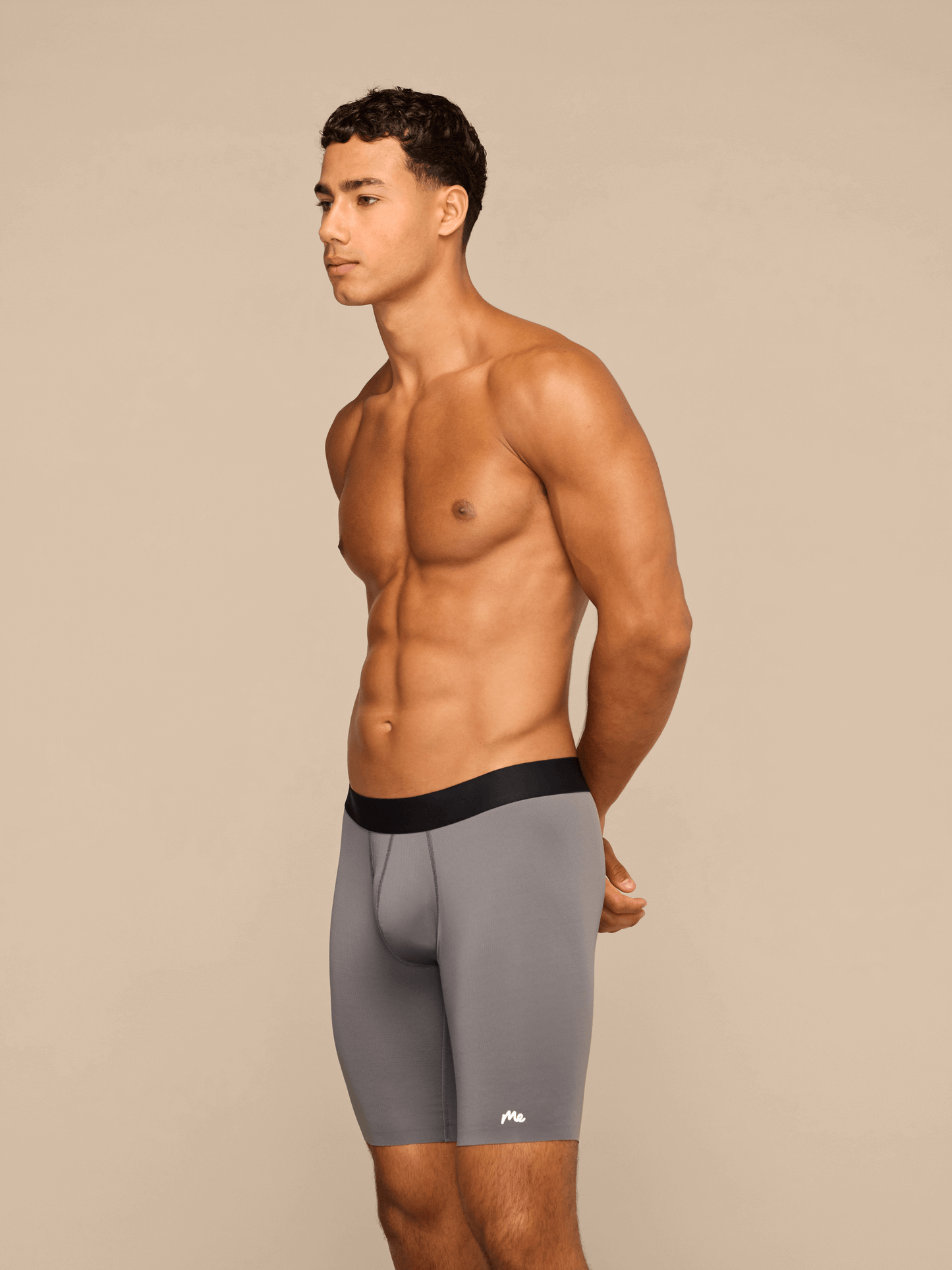 Breathe Long Boxer Brief w/ Fly | Grey