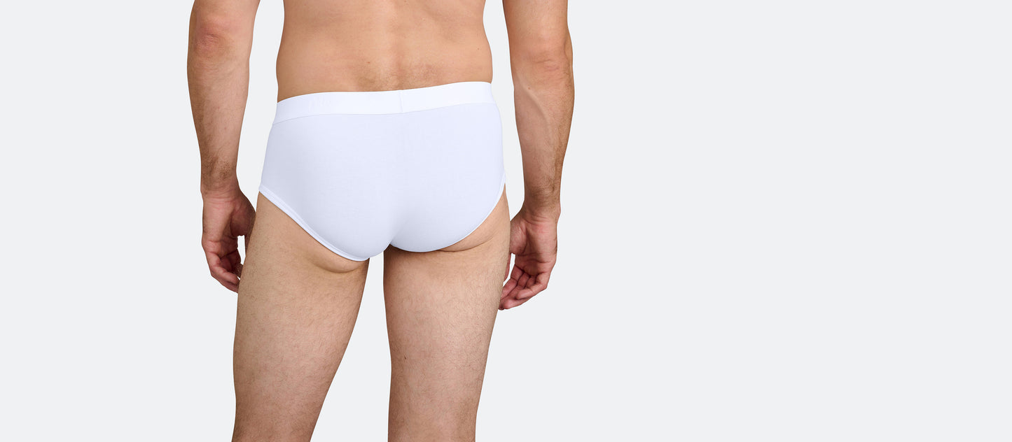 Stretch Cotton Brief w/ Fly 4-Pack | Cotton Classic Pack