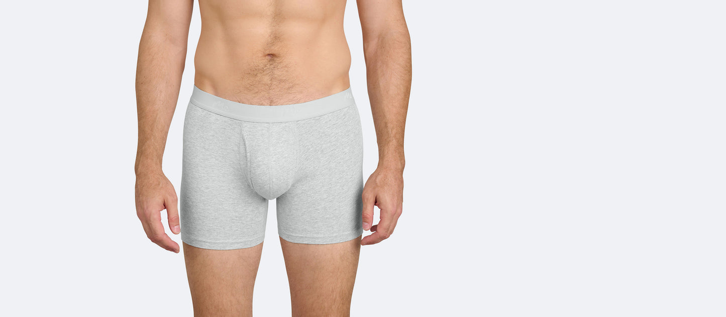 Stretch Cotton Boxer Brief w/ Fly 4-Pack | Cotton Classic Pack