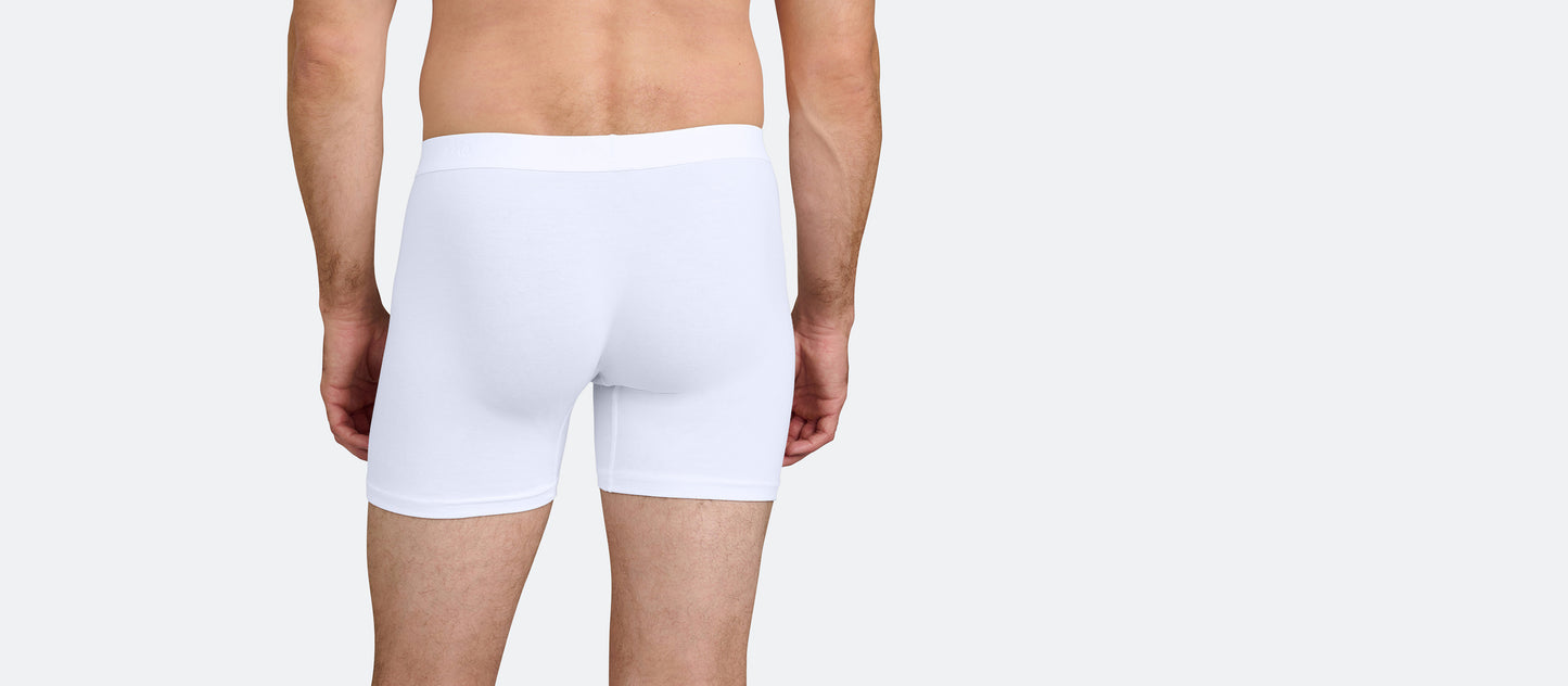 Stretch Cotton Boxer Brief w/ Fly 4-Pack | Cotton Classic Pack