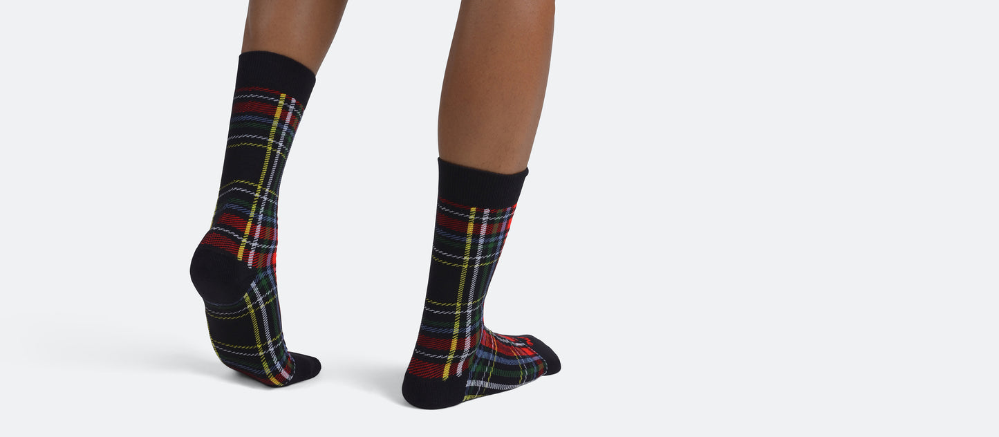 Crew Sock | Festive Plaid