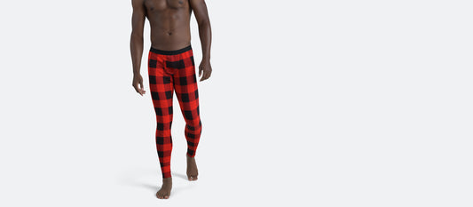 Men's Long Underwear w/ Fly | Buffalo Plaid