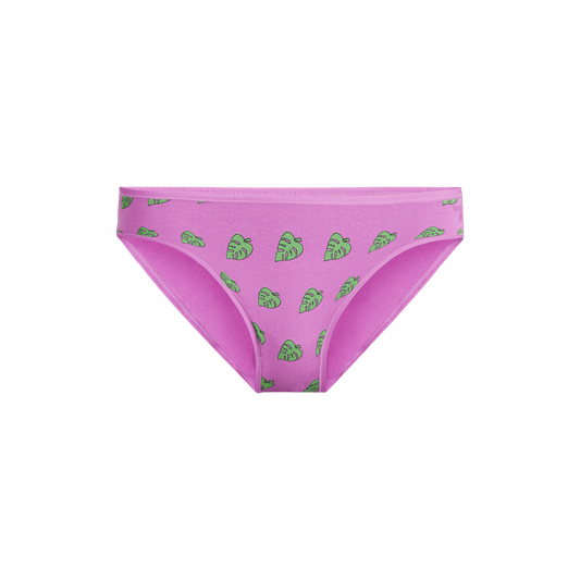 Stretch Cotton Bikini | Monstera Leaf