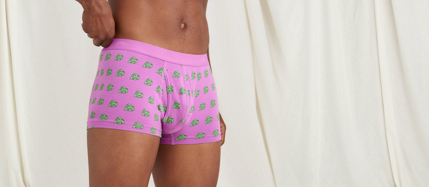 Stretch Cotton Trunk w/ Fly | Monstera Leaf