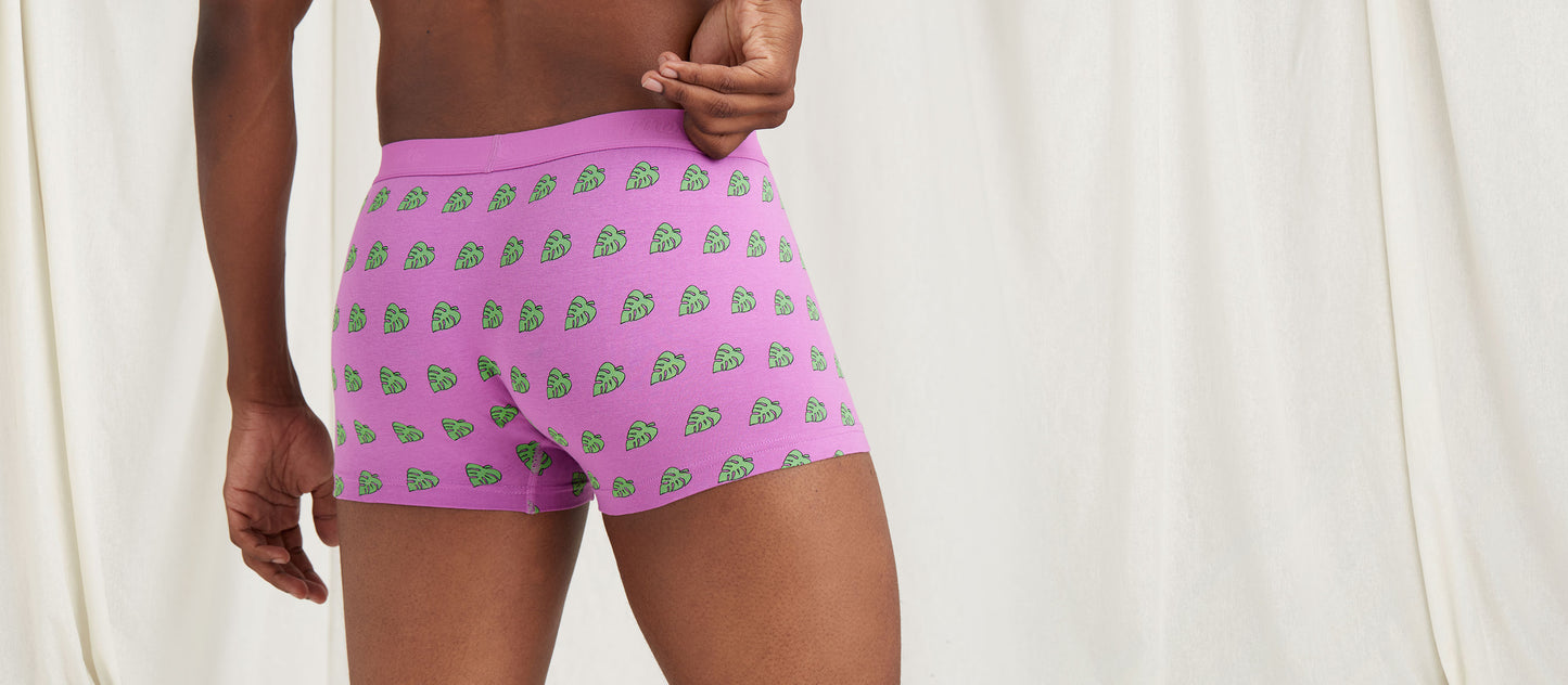 Stretch Cotton Trunk w/ Fly | Monstera Leaf