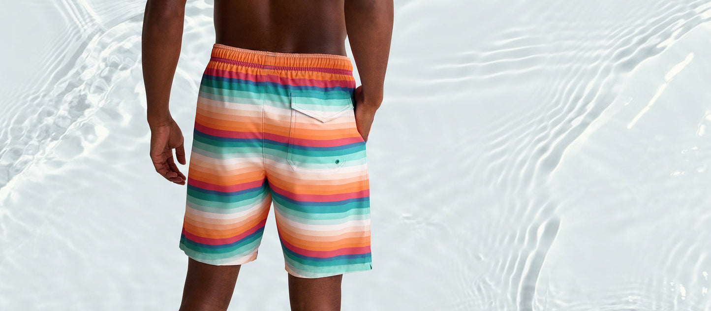 8” Active Swim Trunk | Pool Stripes