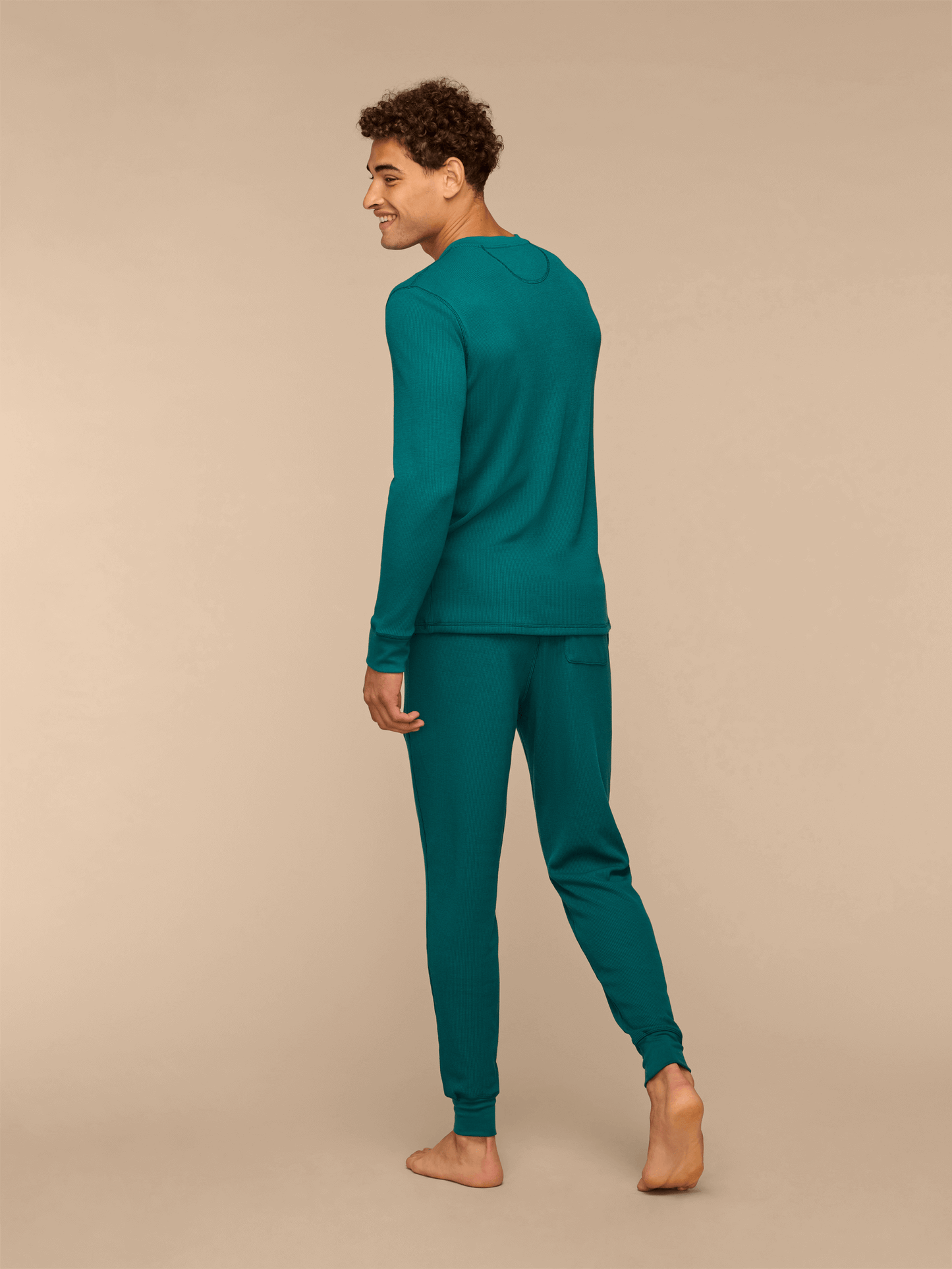 Men's Waffle PJ Set | Emerald Green