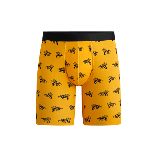 MoveMe Long Boxer Brief w/ Fly | Bumblebees