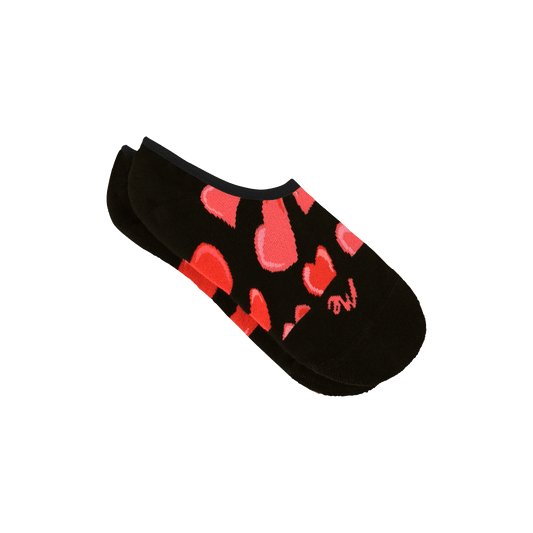 Heritage No Show Sock | Racing Hearts
