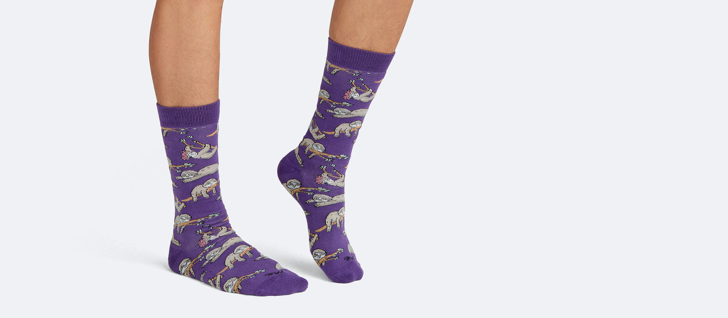 Crew Sock | Peace, Love, & Sloth