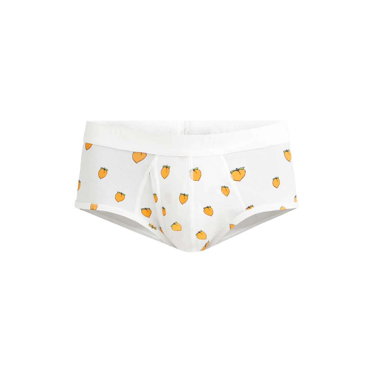 Stretch Cotton Brief w/ Fly | Peaches