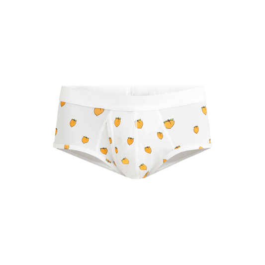 Stretch Cotton Brief w/ Fly | Peaches