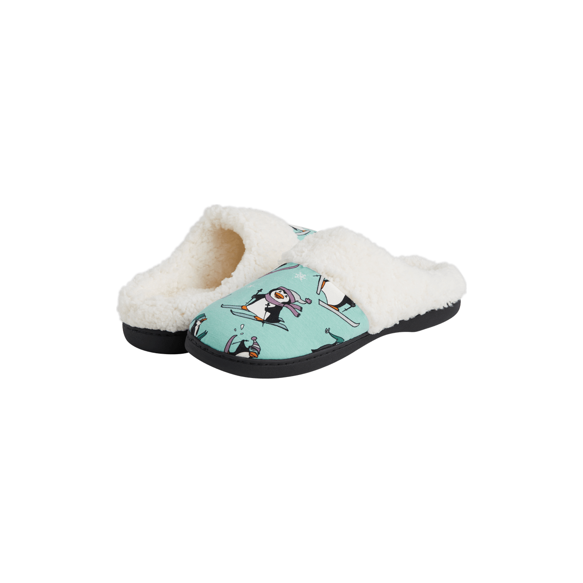 Hard Sole Slippers | Penguins on Skis
