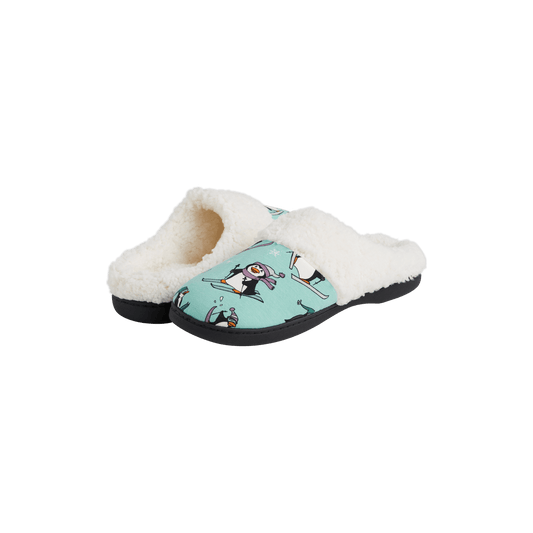 Hard Sole Slippers | Penguins on Skis