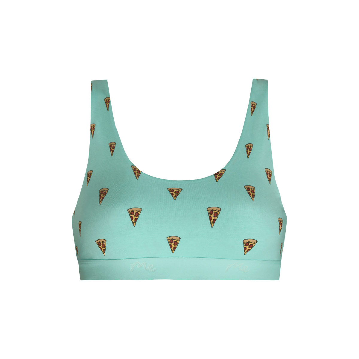 Stretch Cotton U-Neck Bralette | Pizza