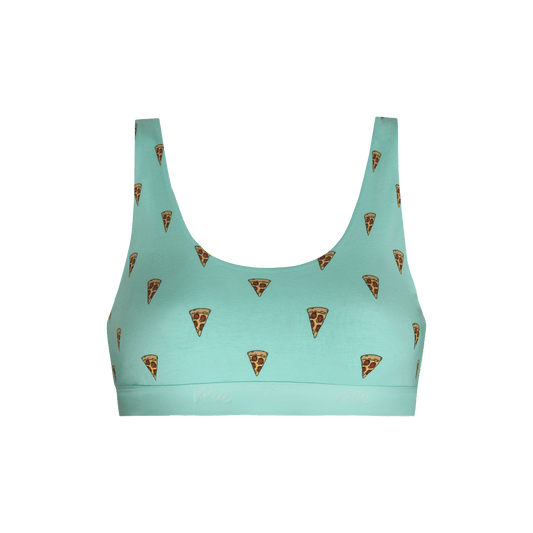 Stretch Cotton U-Neck Bralette | Pizza