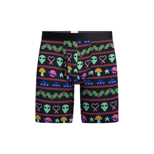 UltraModal™ Core Long Boxer Brief w/ Fly | Cosmic Mistletoe