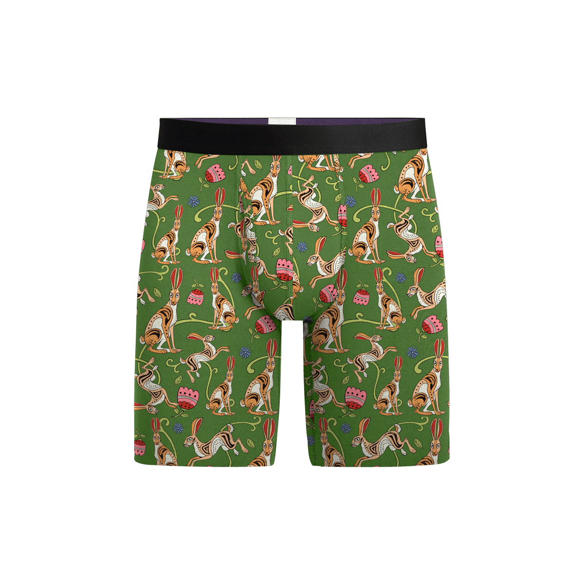 UltraModal™ Core Long Boxer Brief w/ Fly | Love, Flowers, & Hares