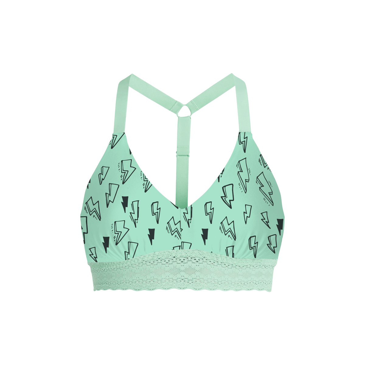 FeelFree Lace Longline T-Back Bralette | Power Up