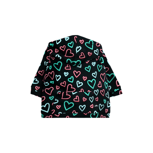 Dog Hoodie | Electric Hearts