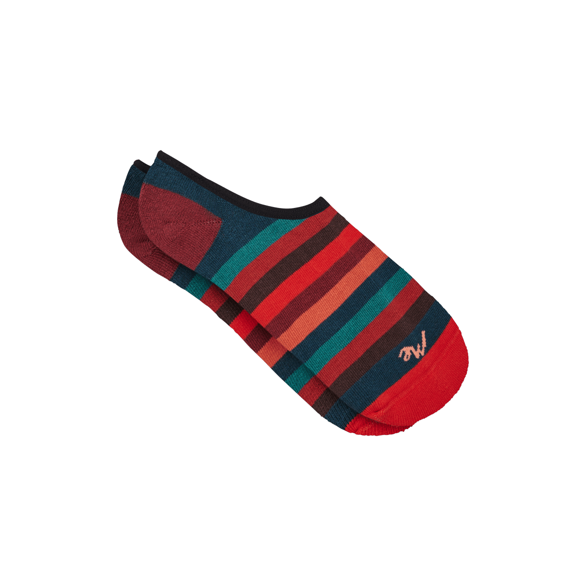 No Show Sock | Bright Stripes