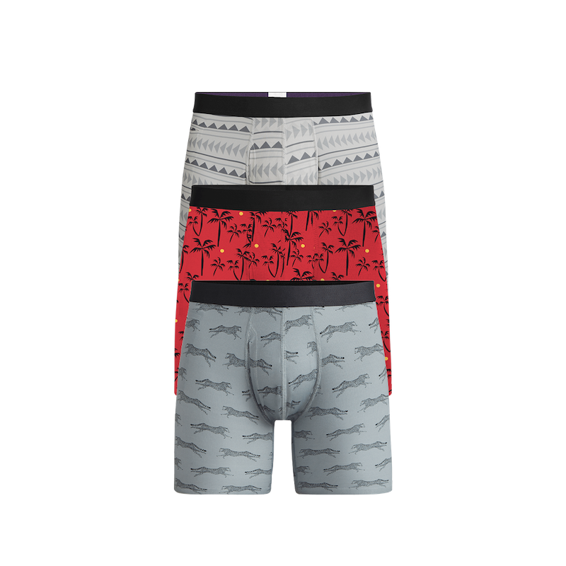 MoveMe Boxer Brief w/ Fly 3-Pack | Tropical Jungle Pack