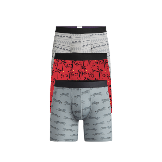 MoveMe Boxer Brief w/ Fly 3-Pack | Tropical Jungle Pack