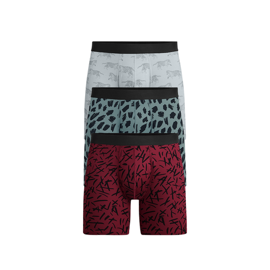 MoveMe Boxer Brief w/ Fly 3-Pack | Jungle Cat Pack