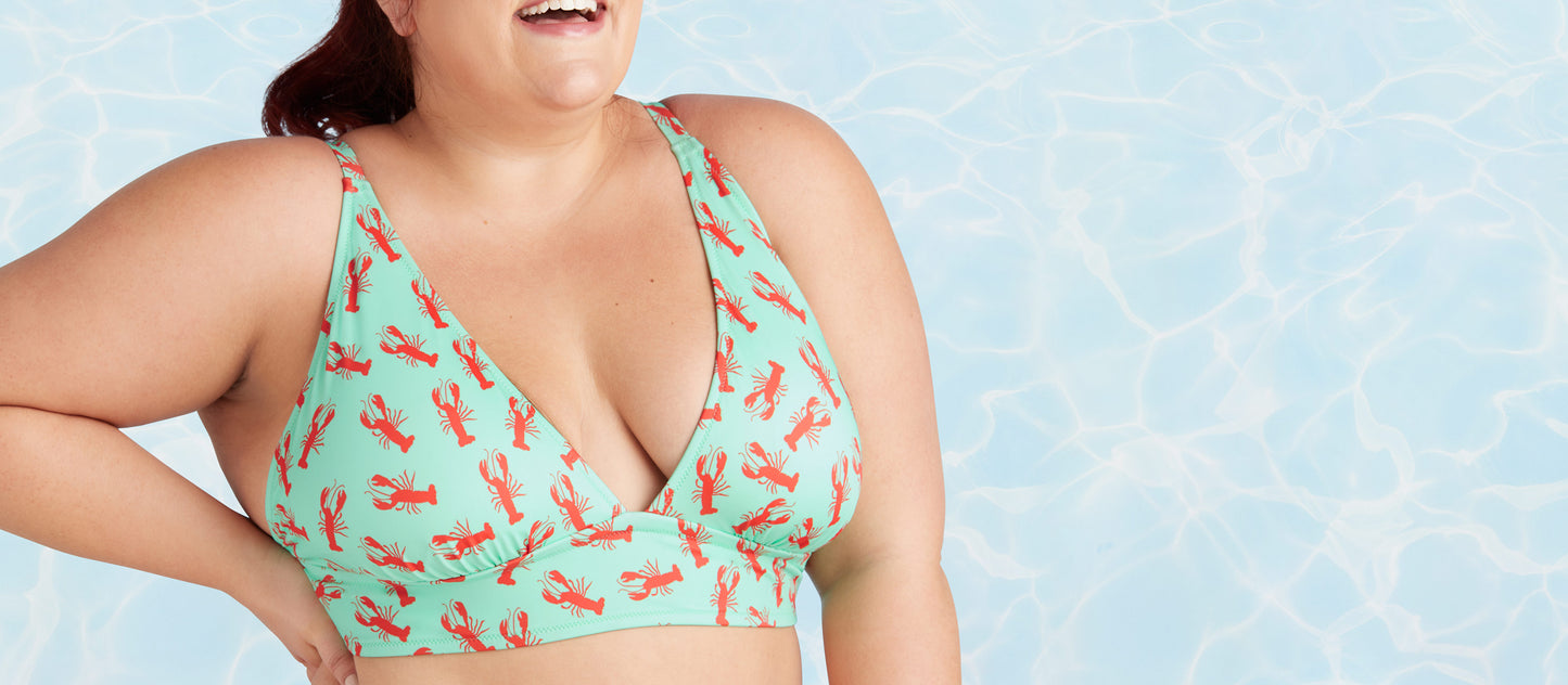 Swim Plunge Bikini Top 1.0 | Rock Lobster