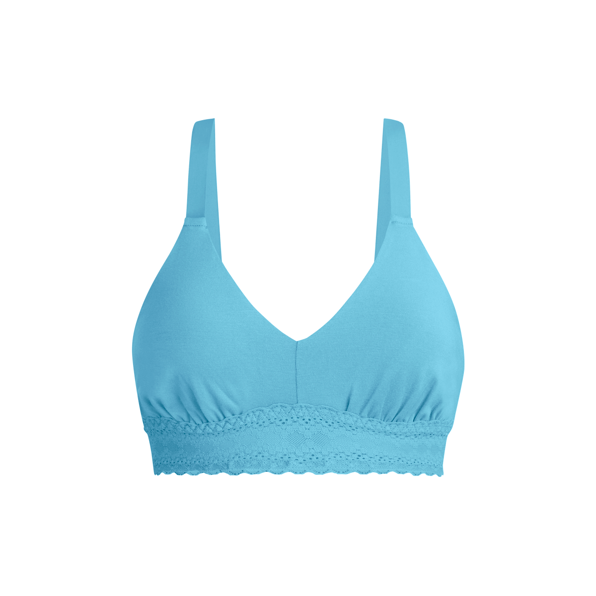 FeelFree Lace Longline Bralette | Opal Blue