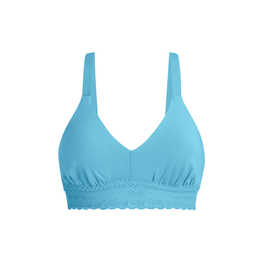 FeelFree Lace Longline Bralette | Opal Blue