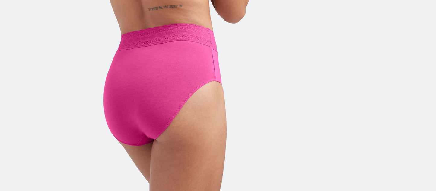 UltraModal™ Lace High-Waisted Brief | Rose Quartz