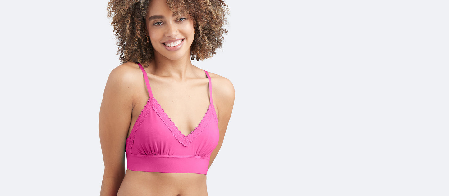UltraModal™ Lace Plunge Bralette | Rose Quartz