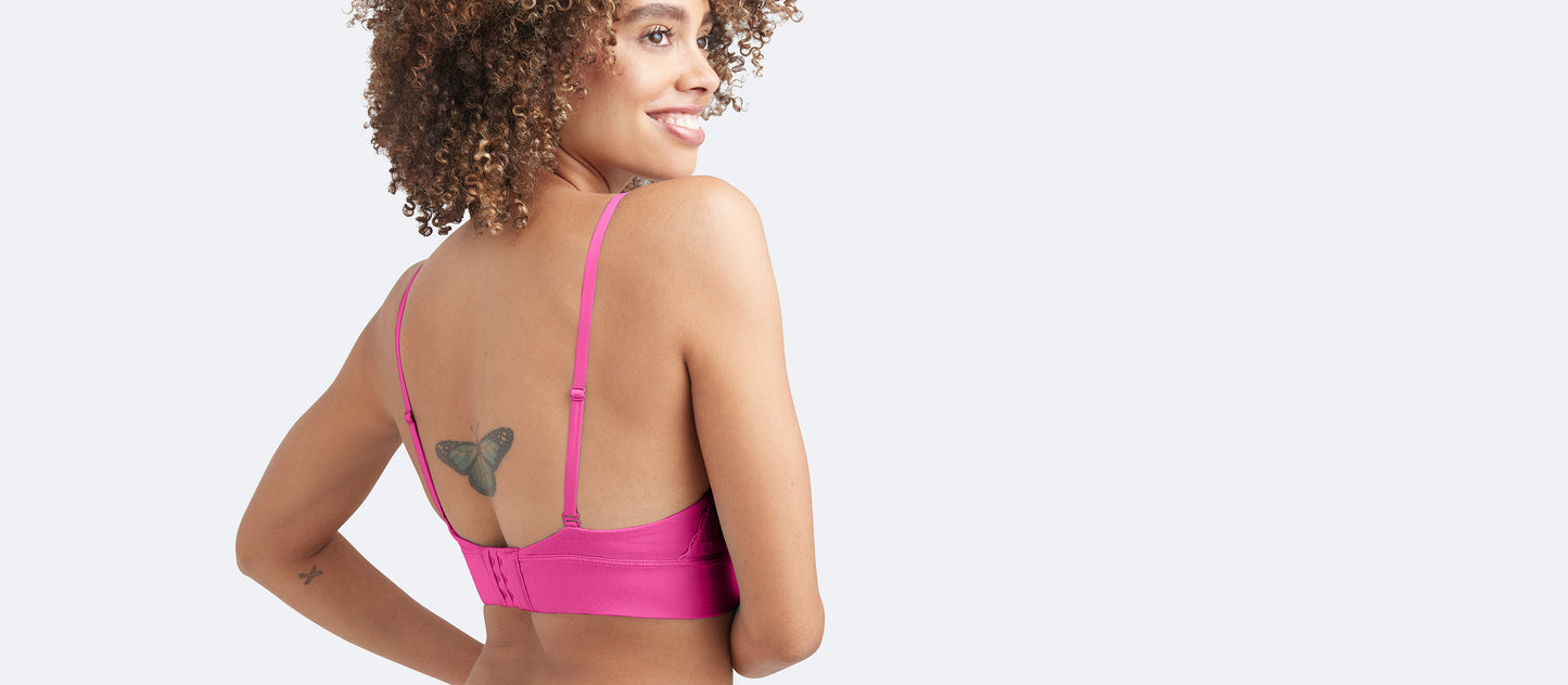 UltraModal™ Lace Plunge Bralette | Rose Quartz