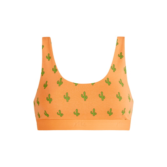 Stretch Cotton U-Neck Bralette | Saguaro Blossom