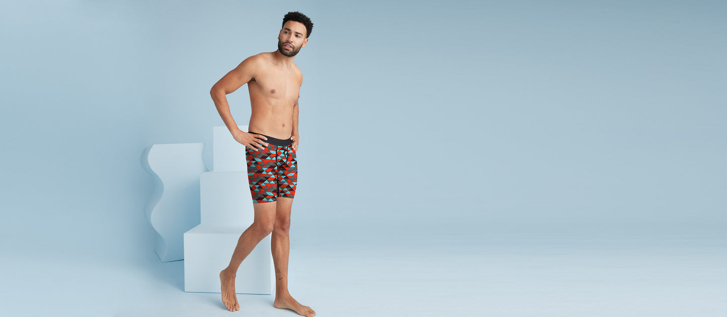 MoveMe Long Boxer Brief w/ Fly | Kaleidoscope