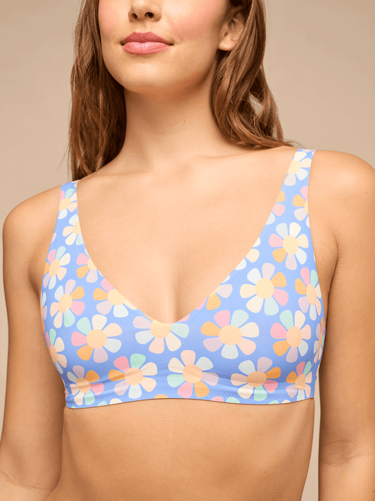 DreamSeam Plunge Bralette | Groovy Floral