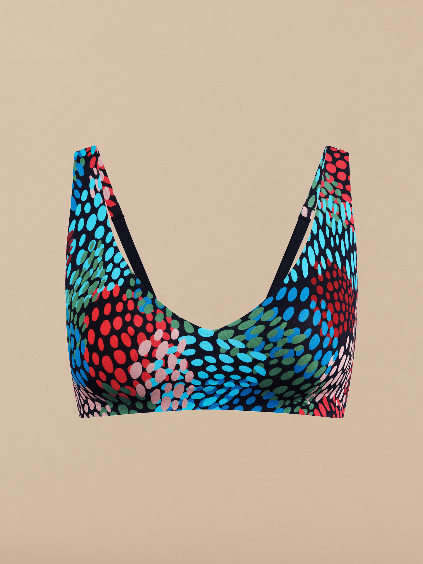 DreamSeam Plunge Bralette | Painted Dots