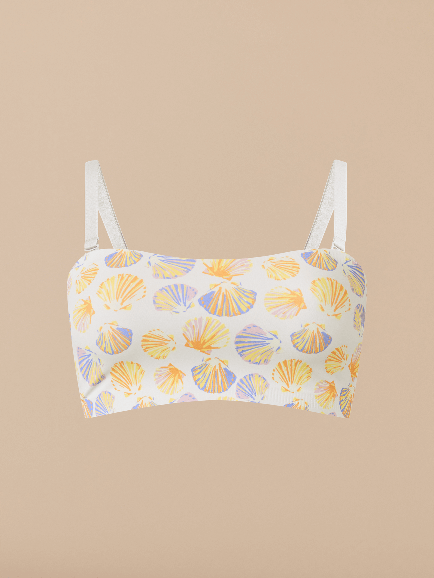 DreamSeam Bandeau Bralette | Scallop Shells