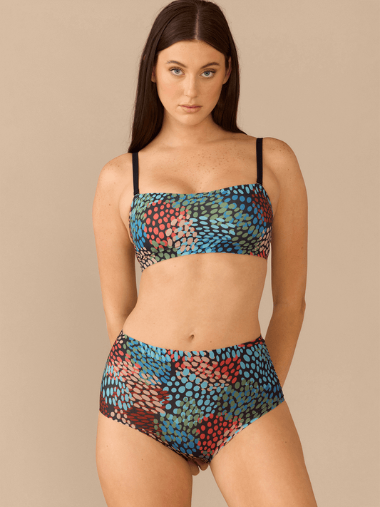 DreamSeam Bandeau Bralette | Painted Dots